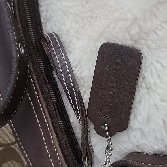 Coach Monogram Canvas Crossbody Bag Purse - Picture 3 of 16